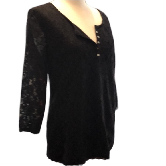 Dress Barn 3/4 Sleeve Lace Henley Size Medium Bundle of 3 - Picture 3 of 12